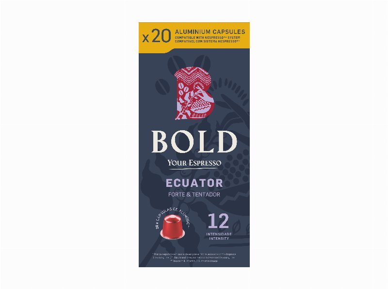 Cápsulas Café Bold Ecuator Compatível Nsp 20Uni