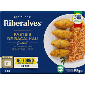 Pastéis De Bacalhau Gourmet Para Forno Riberalves 256 gr