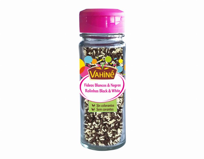 Enfeites Vahiné Rolinhos Branco E Castanho 71 g