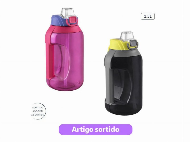 Garrafa De Agua Anilar 1.5 l Cores Sortidas