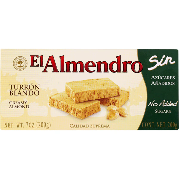 Torrão De Creme De Amêndoa Sem Açúcar 200 g