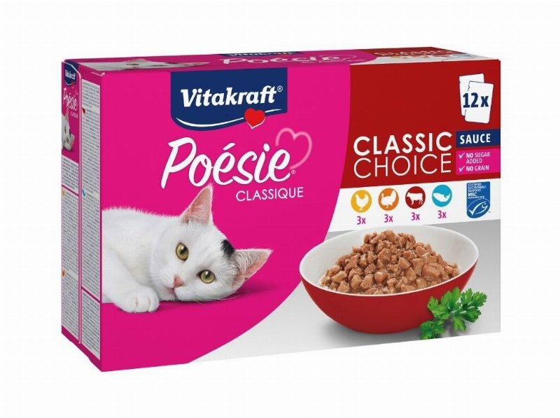 Comida Húmida Gato Vitakraft Poesie Classic 12X85 g