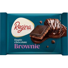 Tablete De Duplo Chocolate Com Brownie Regina 130 gr