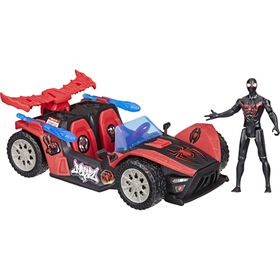Marvel - Figura Spider-Man Miles Morales Venomversus Remix Blast Racer