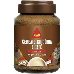 Bebida Cereais Chicória Com Café Delta 200 gr