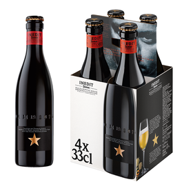 Cerveja Com Álcool Inedit Estrella Damm 4 X 33 cl