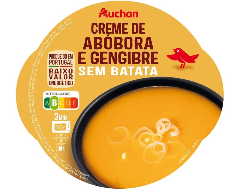 Creme De Abóbora E Gengibre Sem Batata Auchan 400 g