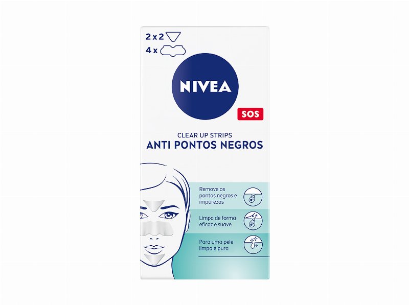 Banda De Rosto Anti Pontos Negros Clear-Up Strip Nivea 6 Un