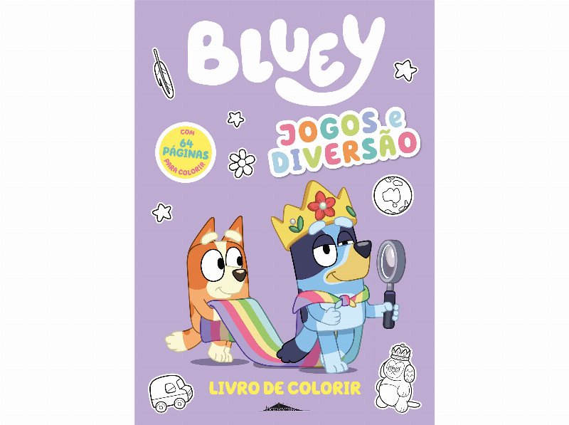 Bluey Jogos E Diversão - Para Colorir
