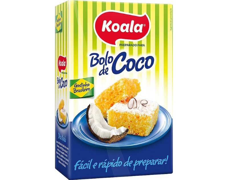 Preparado Koala Bolo Sabor Côco 435 g
