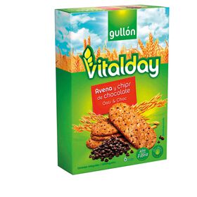 Bolachas Vitalday De Aveia E Pepitas De Chocolate Gullón 240 gr (6 Un)