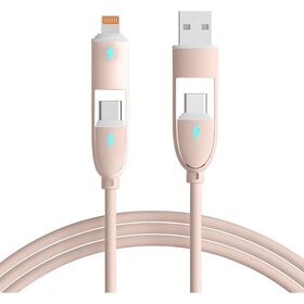 Cabo De Carregamento Usb-C Fusion Rosa Bazarão 1 Un