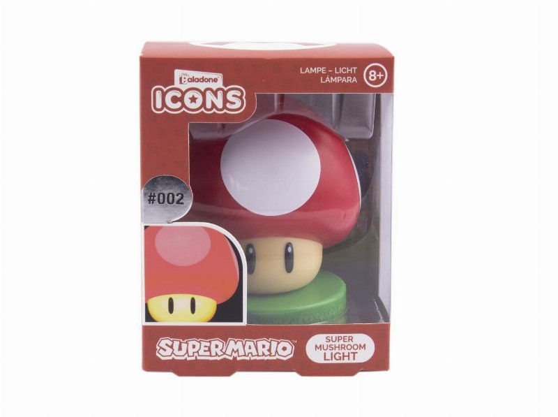 Mini Luz Mario Super Mushroom 3D Light