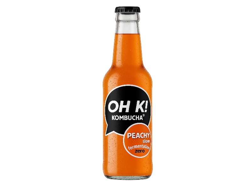 Kombucha Bio Oh K! Peachy (Pêssego) 330 ml