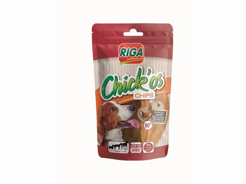 Snacks Para Cão Riga Chick'os Chips 60 g