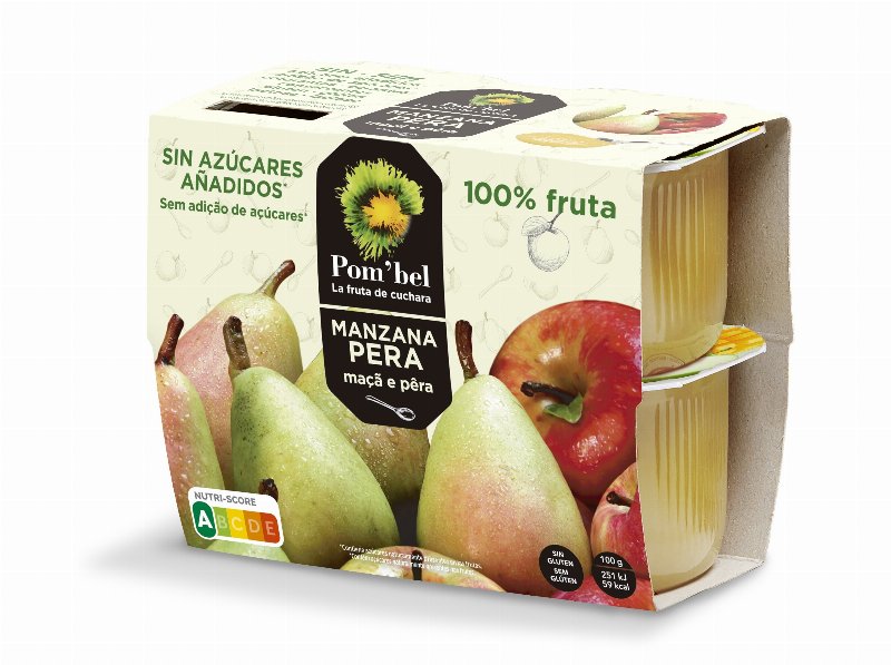 Puré De Fruta Pom`bel Maçã E Pêra 4X100 g