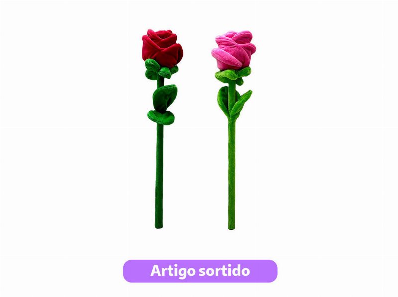 Rosa De Peluche One Two Fun 40Cm Cores Sortidas