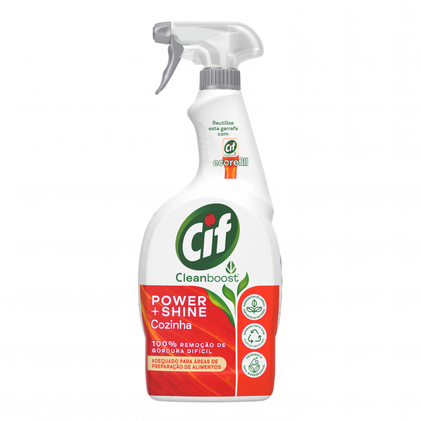 Spray Desengordurante Power+Shine Cleanboost Cif 0.75L