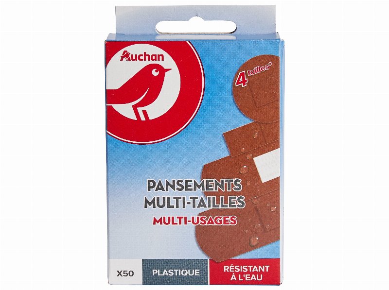 Pensos Auchan Multiusos Castanhos 4 Tamanhos 50 Un