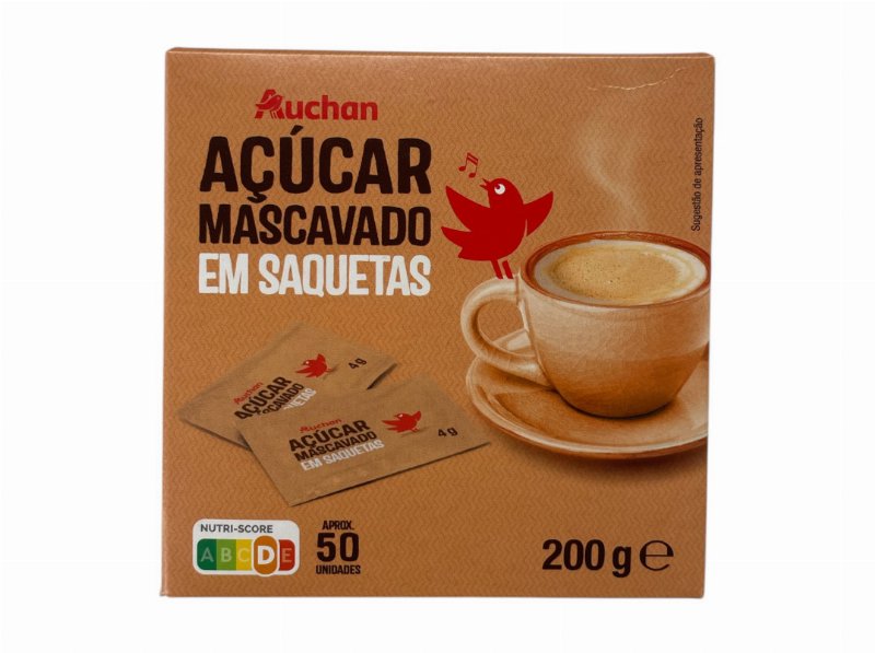 Açucar Mascavado Auchan Em Saquetas 50 Un 200 g