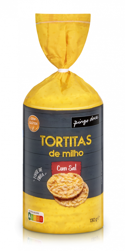 Tortitas De Milho Sem Glúten Pingo Doce 0.13Kg