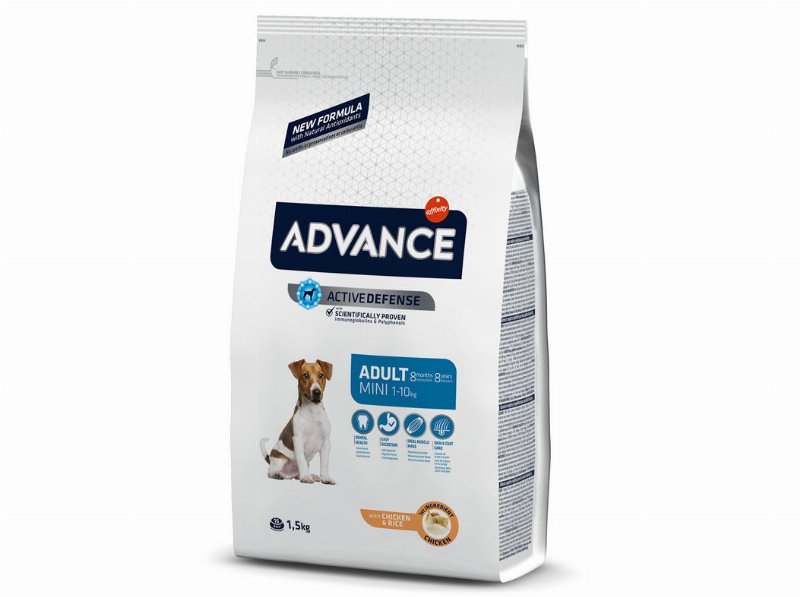Ração Cão Adulto Mini Advance Frango/Arroz 1.5 kg*