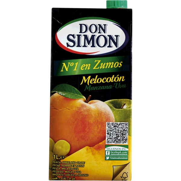 Sumo De Pêssego E Uva 1 l