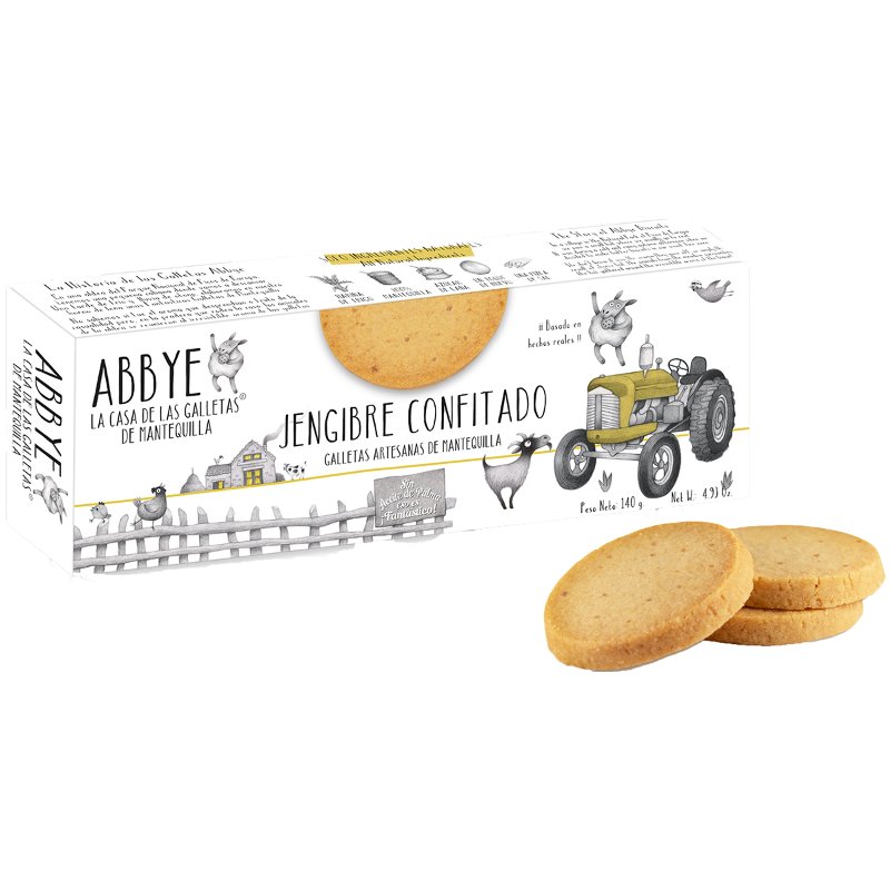 Bolachas De Manteiga Sabor Gengibre 140 g