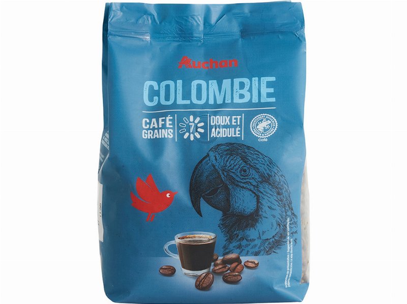 Café Auchan Gourmet Em Grão Sensação Colômbia Intensidade 7 500 g