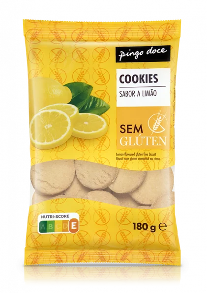 Biscoitos De Limão Sem Glúten Pingo Doce 0.18Kg