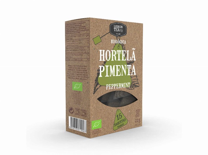 Infusão Lisbon Tea Co. Bio Hortelã-Pimenta 15 Saquetas