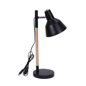 Candeeiro De Mesa Metal Preto Eça Kasa