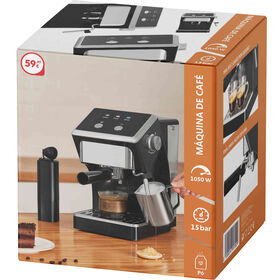 Máquina De Café Expresso Manual 1050W Preta Bazarão 1 Un