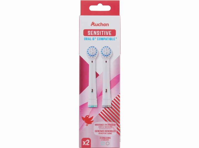 Recarga Escova Dentes Auchan Sensitive 2 Un