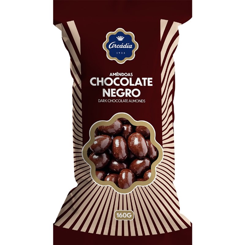 Amêndoas Cobertas De Chocolate Negro 160 g