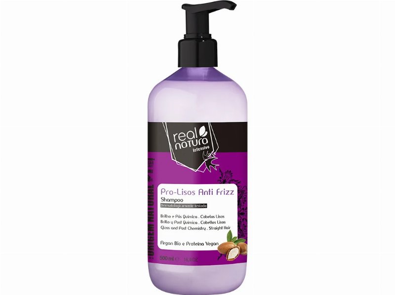 Champô Sem Sal Real Natura Pro-Lisos Anti Frizz 500 ml
