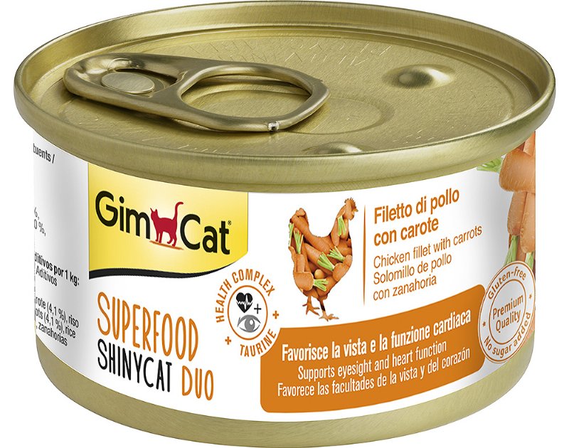 Comida Húmida Para Gato Gimcat Duo Com Frango E Cenoura 70 g