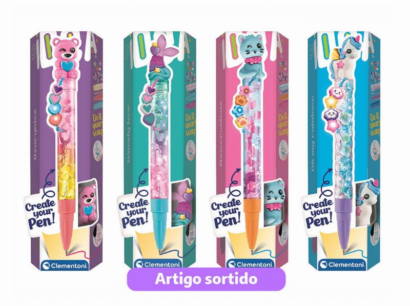 Kit Criativo Clementoni Cria A Tua Caneta Modelos Sortidos