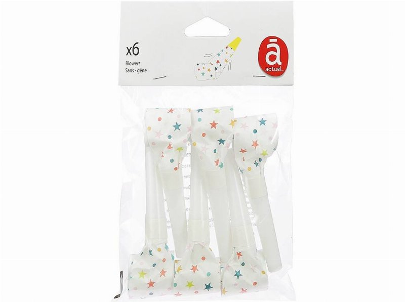 Apitos Actuel Estrela Multicor 6Un