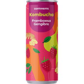 Bebida Kombucha Em Lata Framboesa E Gengibre Continente 25 cl