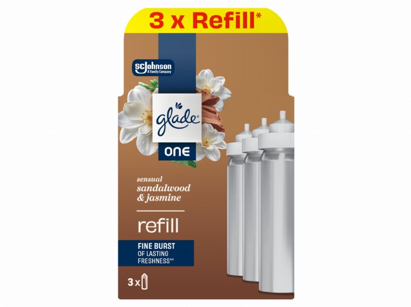 Ambientador Glade One Sandalwood Rec 3Un