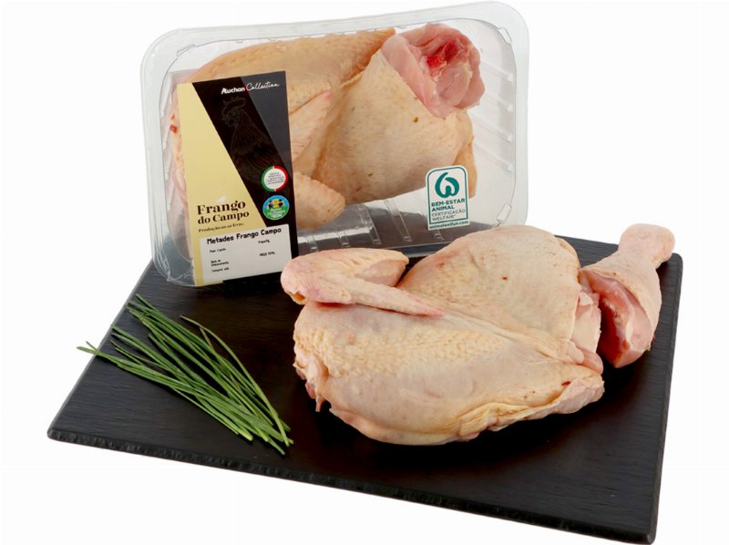 Metade De Frango Do Campo Auchan Cultivamos O Bom Kg