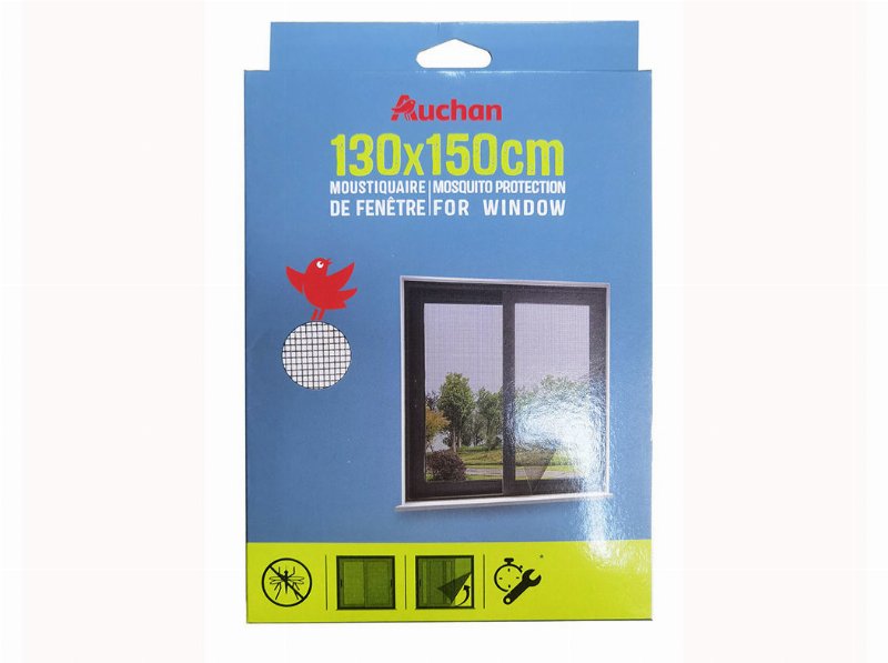 Rede Anti-Mosquitos Auchan Para Janela 130X150Cm
