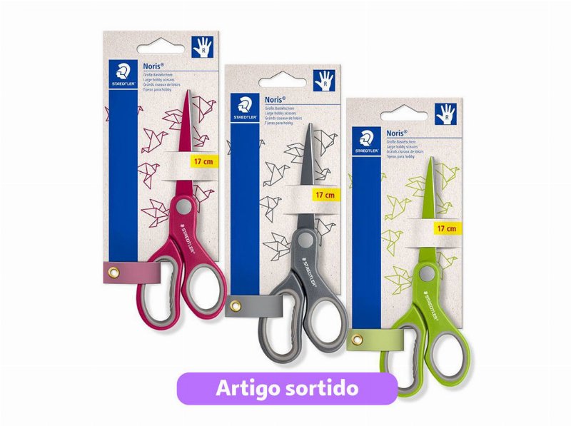 Tesoura Staedtler Noris Club 17Cm Cores Sortidas
