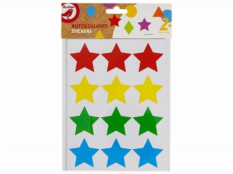 Conjunto De 96 Autocolantes Auchan Chicky