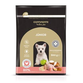 Ração Para Cão Júnior Mini Frango Continente Seleção 800 g