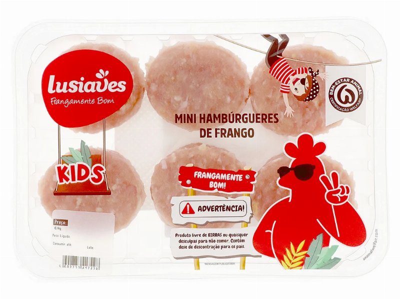Mini Hamburguer De Frango Lusiaves 300 gr