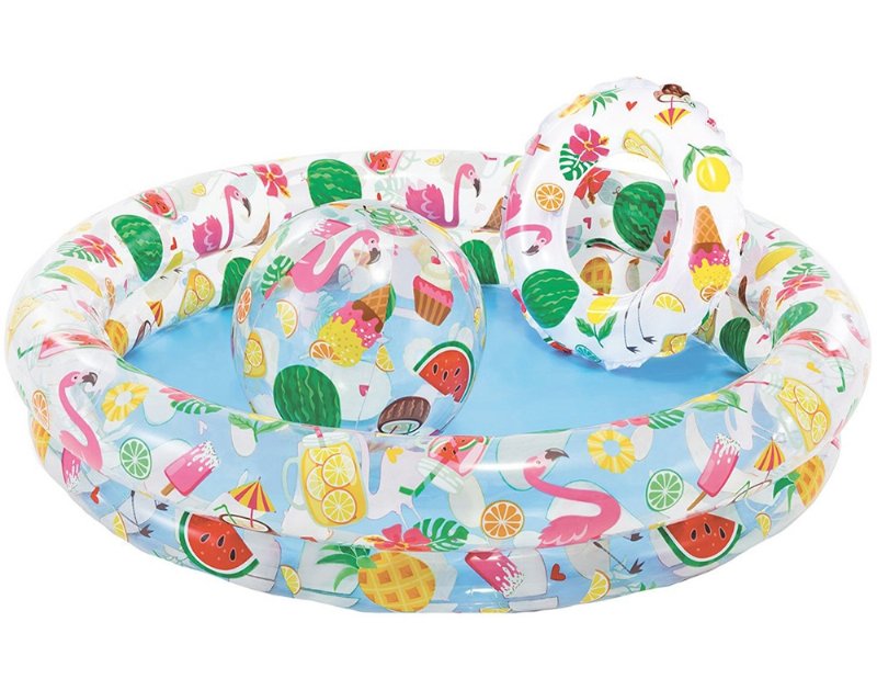 Piscina Insuflável Intex Com Boia E Bola 122X25Cm