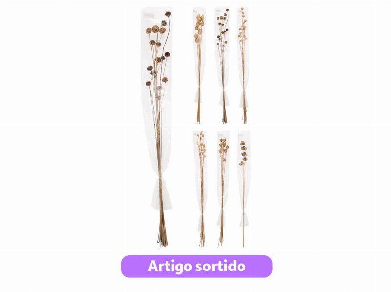 Flôr Seca 100Cm Modelos Sortidos