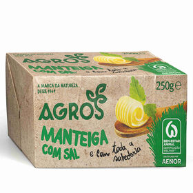 Manteiga Com Sal Agros 250 gr